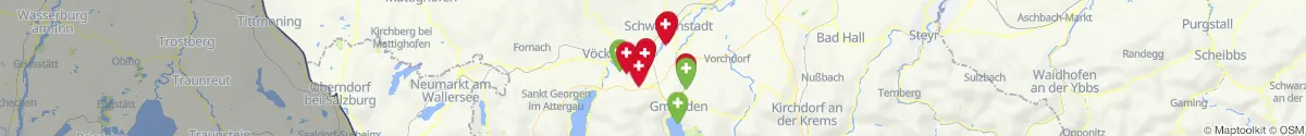 Map view for Pharmacies emergency services nearby Desselbrunn (Vöcklabruck, Oberösterreich)